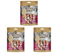 Zeus BetterBones, ossa da masticare per cani, con carne d'anatra e mirtillo rosso, 7,5 cm (Confezione da 3)