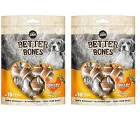 Zeus BetterBones, ossa da masticare per cani, con carne di pollo, rosmarino e timo, 7,5 cm (Confezione da 2)