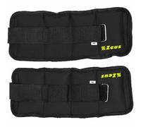 Zeus Braccialetti con peso per braccio e piede 1kg 2pz nero Taglia:1 kg
