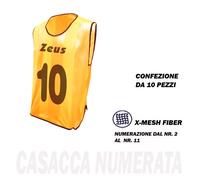 Zeus Casacca Numarata Pettorina Fratini Fratino Giocatore Calcio Calcetto