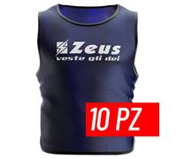 Zeus Casacca Promo, Senior, confezione da 10 casacche NAVBLU (Navy Blue)