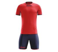 Zeus Completo Maglietta+Pantaloncino Sticker, Calcio - Art. KITSTICKER-ROSBLU (R