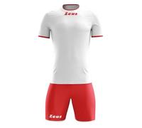 Zeus Completo Sportivo Sticker Bianco-Rosso Taglia L