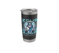 Zeus Dio greco Thunderbolt Mitologia Bicchiere termico in acciaio inox doppia parete