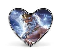 Zeus Dio mitologia greca carino spilla distintivo a forma di cuore spilla cappello abbigliamento gioielli accessori regali per festa di nozze