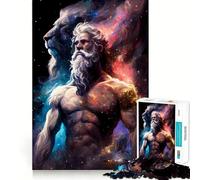 Zeus e il Leone - Puzzle da 1000 pezzi per adulti - Allenamento mentale - Divertimento - Taglio laser di alta qualità - Attività rilassante di gruppo al chiuso (50x75cm)