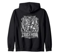Zeus ed Era Trono Dell'Olimpo Mitologia Greca Felpa con Cappuccio