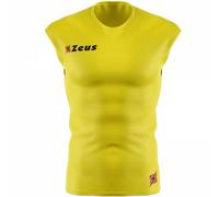 Zeus Fisiko Baselayer Maglia smanicata aderente giallo giallo M