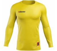 Zeus Fisiko Baselayer Maglietta aderente a maniche lunghe giallo giallo L