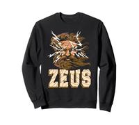 Zeus Fulmine Ira Dio Potere Mito Olimpo Antico Felpa