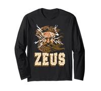 Zeus Fulmine Ira Dio Potere Mito Olimpo Antico Maglia a Manica