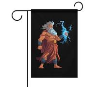Zeus God of Thunder God God Greek Garden Flag Yard Flag Double Face Garden Flag House Bandiere per Prato Patio Decorazione