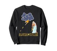 Zeus Greek God Thunder Lightning Bolt Storm Retro Mythology Felpa