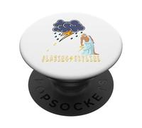 Zeus Greek God Thunder Lightning Bolt Storm Retro Mythology PopSockets PopGrip Adesivo
