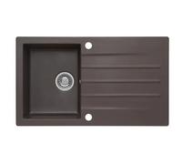 ZEUS GROUP WESTA 100 Lavello Cucina in Granito 86x50 cm con Scolatoio Sifone