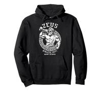 Zeus Gym Athletic Department - Divertente dio greco per allenare i muscoli Felpa con Cappuccio