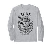 Zeus Gym Athletic Department - Divertente dio greco per allenare i muscoli Maglia a Manica