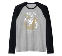 Zeus Gym Athletic Department - Divertente dio greco per allenare i muscoli Maglia con Maniche Raglan