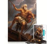 Zeus in A Storm - Puzzle da 1000 pezzi per adulti - Allenamento cerebrale divertente - Componenti robusti e ben definiti - Attività rilassante per una pausa mentale (50x75cm)
