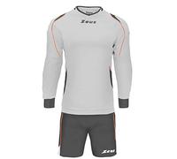 Zeus Kit GK Paros Bianco - Grigio Scuro - Arancio Fluo M