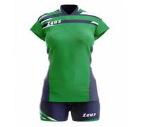 Zeus Kit Itaca Donna Maglia + Shorts Set da 2 pezzi. verde/blu verde 2XL