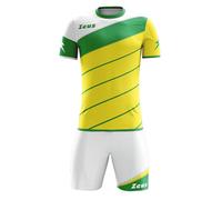 Zeus Completino Calcio Lybra Kit Professionale Giallo/Verde/Bianco L