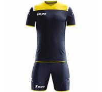 Zeus Kit Vesuvio Kit da calcio 2 pezzi Navy giallo blu S