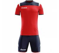 Zeus Kit Vesuvio Kit da calcio 2 pezzi Navy rosso blu XL