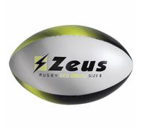 Zeus Pallone da rugby nero / giallo neon multicolore Taglia: 5