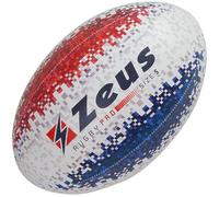 Zeus Pallone Pro Pallone da rugby bianco Taglia:taglia unica