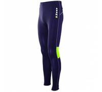 ZEUS PANTALONE FISIKO BLU-GIALLO COMPLETO COMPLETINO CORSA SPORT TORNEO PEGASHOP (S)