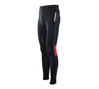 ZEUS PANTALONE FISIKO COMPLETO COMPLETINO CORSA SPORT TORNEO PEGASHOP (NERO-ROSSO, XXL)
