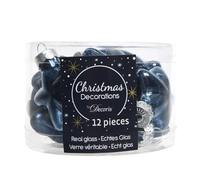 Zeus Party 12 Stelle in Vetro di Natale Color Blu Notte