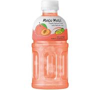Zeus Party 3 Bottiglie di Mogu Mogu Acqua di Pesca con Pezzi di Cocco - Bottiglie da 320ml