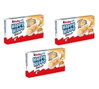 Zeus Party 3 Confezioni di Kinder Happy Hippo Gusto Nocciola COnfezioni da 103,5 Grammi