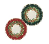 Zeus Party 6 Piatti in carta Fondi Natalizi CHRISTMAS TWINKLE 24 cm