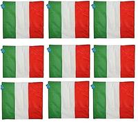 Zeus party 9 Bandierine Italia Senza Asta 50x50cm Fazzoletto Tricolore Italiano