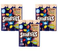 Zeus Party 9 Tubetti di Smarties da 34g - 3 Pacchetti da 3 Tubi di Caramelle al Cioccolato