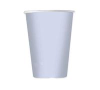 Zeus Party Bicchieri di Carta Celeste Baby, 250ml, Set da 6 Pezzi, 100% Riciclabili