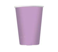 Zeus Party Bicchieri di Carta Lilla, 250ml, Set da 6 Pezzi, 100% Riciclabili