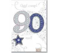 Zeus Party Biglietto Auguri 90 anni Lui - Happy Birthday biglietto Compleanno Uomo Donna Unisex idea regalo