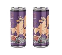 Zeus Party Birra VIOLA Birrificio La Gramigna - 2 Lattine Birra BLACKBERRY BERLINER WEISSE Artigianale 33cl Alc.4%