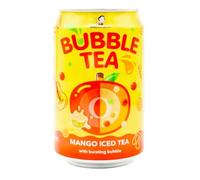 Zeus Party Bubble Tea Mango Iced Tea, Tè al Gusto Mango con Palline Scoppiettanti da 320ml