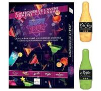 Zeus Party Caledario Dell' Avvento Happy Hour 24 Cioccolatini Assortiti Ripieni ai Liquori e Cocktail