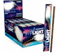 Zeus Party Candeline Scintillanti Wizard Light Confezioni da 4 Bastoncini Luminosi da 30cm Circa