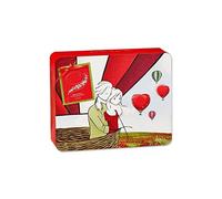 Zeus party Confezione Regalo San Valentino - Scatola in Latta con Praline Cuori Cioccolato al Latte 210gr