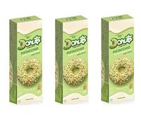 Zeus party Donuts al Pistacchio Soffici Come al Bar Non Fritti Confezioni da 3 Ciambelle 111g Glassate al Pistacchio (3)