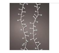 Zeus Party Filo Luci 500 Led Bianco Freddo 11 mt. Cavo Bianco Decorazione di Natale, Albero, Presepe, Ghirlanda