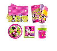 Zeus Party Kit Compleanno Minnie Coordinato TAVOLA Festa addobbi (PER 20 PERSONE)