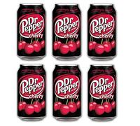Zeus Party Lattine di Dr. Pepper Cherry Bevanda Gassata al Gusto di Ciliegia Lattine da 330ml (12)